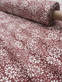 Бязь "Аура" цв.коричнево-бордовый, ш.1.5м, хлопок-100%,120гр/м.кв