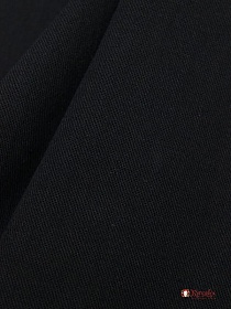 Мерный лоскут Плательный хлопок цв.Черный, СОРТ2, ш.1.5м, хлопок-100%, 150гр/м.кв