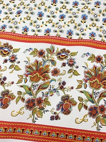 Рогожка "Ализарин" цв.белый, ш.1.5м, хлопок-100%, 160гр/м.кв