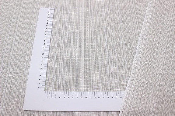 Полулен пестротканый "Св.бежево-кофейный меланж - полоска", ш.2.2м, лен-30%, хлопок-70%, 135гр/м.кв