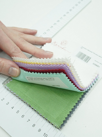 Комплект образцов "Рогожка однотонная" №1