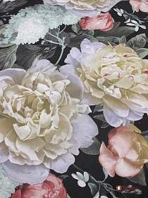 Мерный лоскут Перкаль "Ночной сад", ш.2.2м, хлопок-100%, 110гр/м.кв