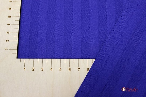 Сатин-страйп цв.Василек (1см*1см), ш. 2.2м, хлопок-100%, 135гр/м.кв