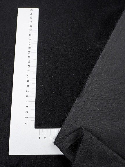 Бархат Премиум "Элит" цв.Черный, ш.1.45м, хлопок-100%, 260гр/м.кв