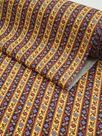 Перкаль "Цветущие полоски", ГОСТ, ш.1.5м, хлопок-100%, 125гр/м.кв