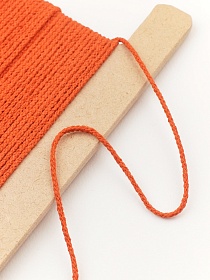 Шнур цв.оранжево-кирпичный, хлопок-100%, 3мм