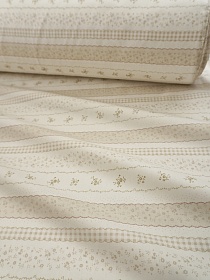 Сатин "Цветочные струны", ш.2.35м, хлопок-100%, 110гр/м.кв