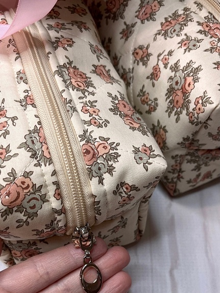 Набор косметичек из сатина и муслина