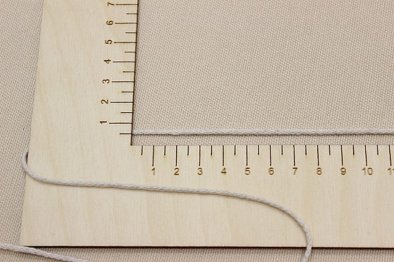 Шнур цв.бледный серо-бежевый-2, ш.2мм, хлопок-100%