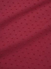 Мерный лоскут Фактурный хлопок "Шарики" цв.Малиновый, ш.1.45м, батист, хлопок-100%, 80гр/м.кв