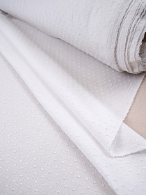 Фактурный хлопок "Шарики" цв.молочно-сливочный, ш.1.4м, батист, хлопок-100%, 80гр/м.кв