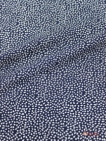 Штапель "Мелкая рябь" цв.чернильный,  ш1.45м, вискоза-100%, 100гр/м.кв