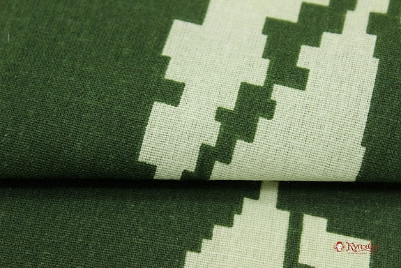 Мерный лоскут(ткань в отезах) - Бязь "Камуфляж - березка" цв.хаки/св.салатовыйГОСТ,ш.1.5м,хл-100%142