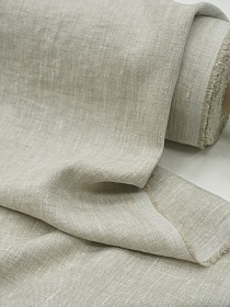 Лен костюмный с эффектом мятости цв.Натуральный светлый, ш.1.41м, лен-100%, 190гр/м.кв