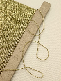 Шнур металлизированный, цв.золото, 1.9мм