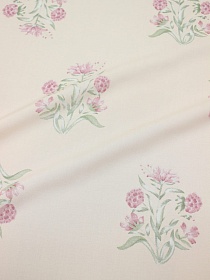 Штапель "Цветущий клевер" цв.розовый жемчуг, ш.1.45м, вискоза-100%, 100гр/м.кв