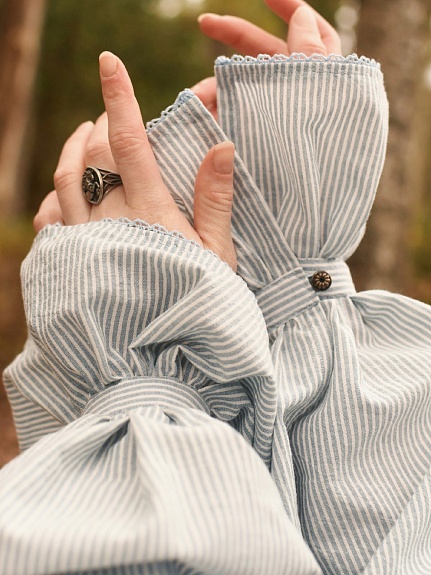 Платье из вареного хлопка и хлопка крэш