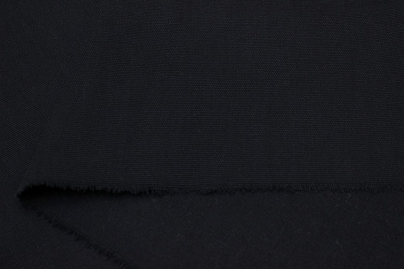 Плотный хлопок цв.Черный с синим оттенком, СОРТ2, ш.1.55м, хлопок-100%, 235гр.м/кв