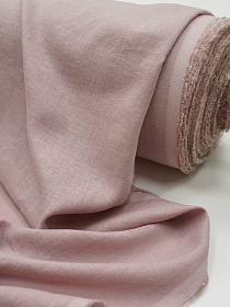 Лен с вискозой с эффектом мятости цв.Кофейно-розовый, ш.1.45м, лен-56%, вискоза-44%, 145гр/м.кв