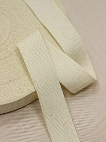 Лента киперная цв.суровый, ш.25мм, хлопок-100%