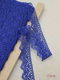 Кружево цв.василек, ш.32мм, хлопок-90%, п/э-10%, рис.031/23