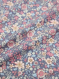 Импорт. хлопок "Осенние напевы" цв.серо-сиреневый, ш.1.45м, хлопок-100%, 105гр/м.кв