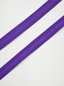 Косая бейка цв.Фиолетовый, ш.15мм, хлопок-100%
