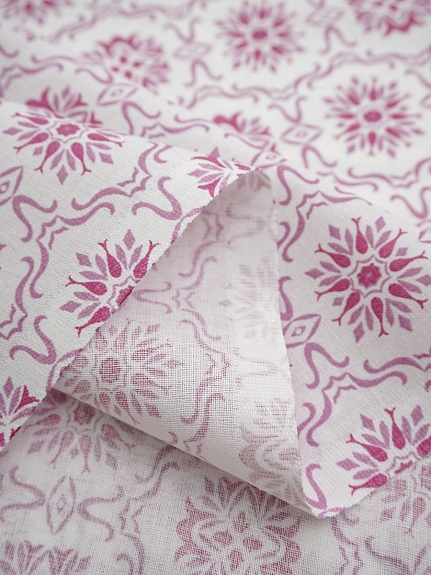 Перкаль "Вильяна" цв.малиновый, ш.1.5м, хлопок-100%, 100гр/м.кв