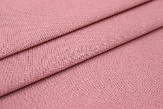 Полулен цв.Темная роза, ш.1.5м, лен-57%, хлопок-43%, 200гр/м.кв