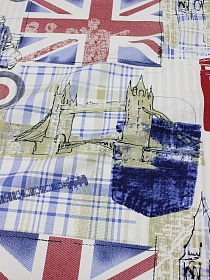 Интерьерный хлопок "Британия", ш.1.5м, хлопок-100%, 250гр/м.кв