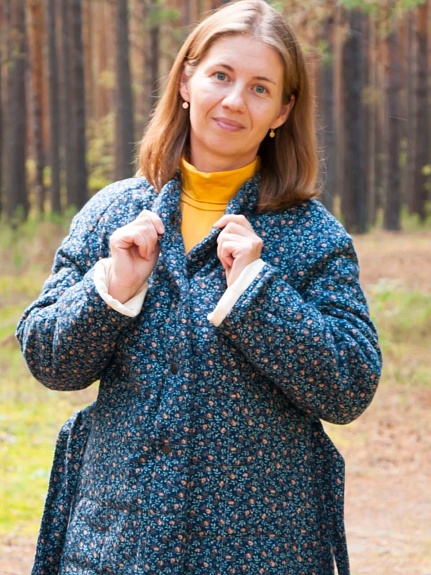 Фуфаечка из теплого хлопка по выкройке от журнала Burda 12/2015