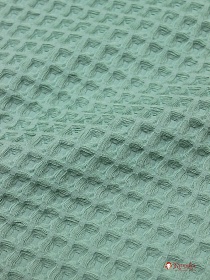 Вафельное премиум-полотно "Бохо" цв.полынь, ш.1.72м, хлопок-100%, 240гр/м.кв