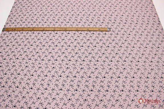 Плательный хлопок "Патриция"цв.бледный серо-лиловый, ш.1.47м, хлопок-100%, 115гр/м.кв