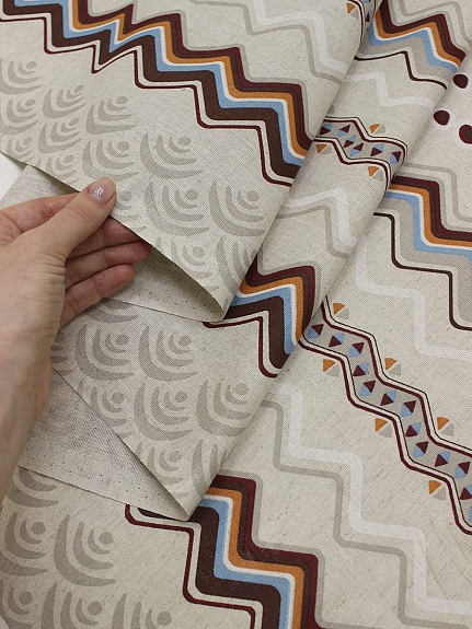 Полулен "Кения" (на суровом), ш.1.5м, лен-30%, хлопок-70%, 140гр/м.кв