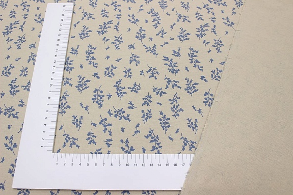 Теплый хлопок "Луана" цв.св.бежево-оливковый, ш.1.5м, хлопок-100%, 160гр/м.кв