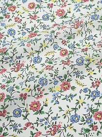 Ситец "Милота - синие цветы", ш.0.95м, хлопок-100%, 100гр/м.кв
