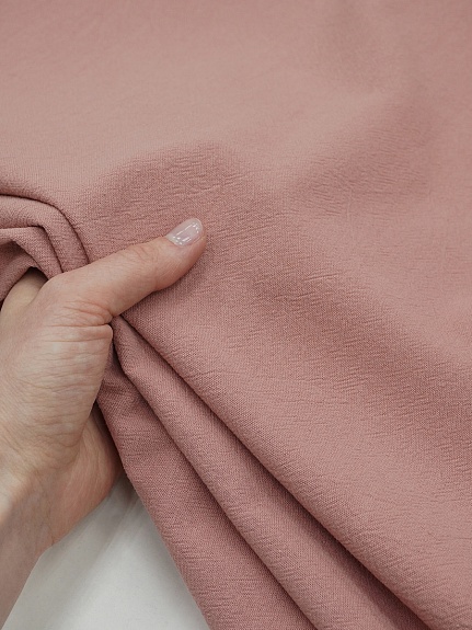 Мерный лоскут Хлопок крэш цв.Пыльный розово-бежевый, ш.1.4м, хлопок-100%, 155гр/м.кв