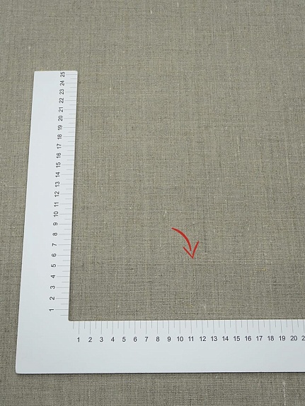 Лен интерьерный цв.Натуральный темный, ш.1.5м, лен-100%, 230гр/м.кв