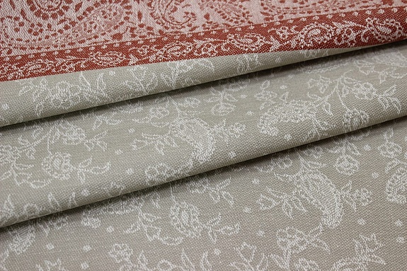 Ткань пестротканая жаккард (крой) "Восточная долина", ш.1.6м, хлопок-100%, 220гр/м.кв, раппорт 76см