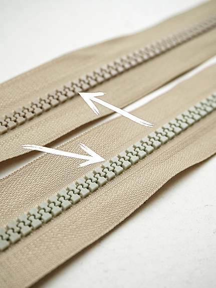 Молния тракторная №5 цв.бежево-оливковый, СОРТ2, 60см