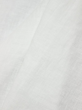 Лен костюмный с эффектом мятости цв.Белый, ш.1.45м, лен-100%, 190гр/м.кв