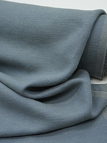 Лен с вискозой с эффектом мятости цв.Серо-синий меланж, ш.1.45м, лен-53%, вискоза-47%, 195гр/м.кв