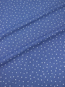 Джинсовая ткань "Россыпь гороха на светлой джинсе", ш.1.45м, хл-85%, п/э-15%, 135гр/м.кв