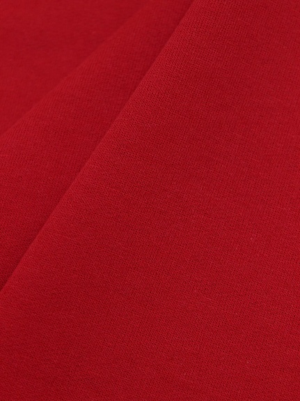 Футер 2-х нит.начес цв.Красный с малиновым оттенком, ш.2.14м(1,07м*2,чул),Карде/Ое, хл-90%,п/э-10%