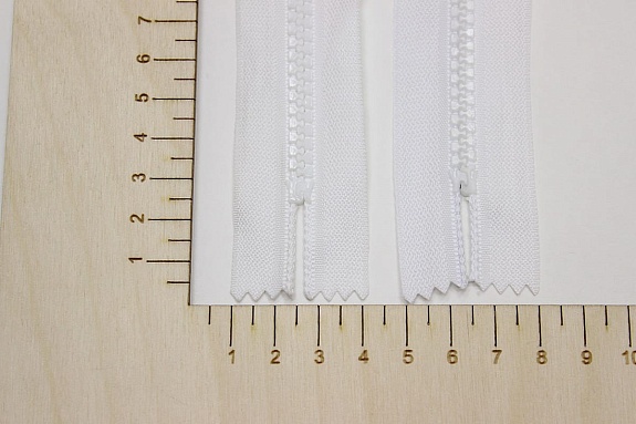 Молния тракторная №5 цв.белый, СОРТ2,  16см