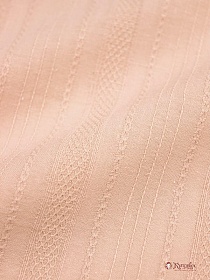 Фактурный хлопок "Рельефные полоски" цв.Розовый персик , ш.1.43м, хл-100%, 120гр/м.кв