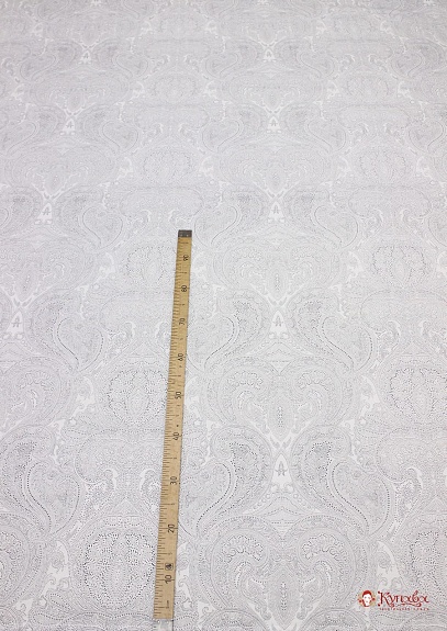 Бязь "Роскошные узоры на белом", ш.2.2м, хлопок-100%, 142гр/м.кв