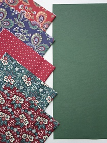 Набор тканей для рукоделия "Павушка", 45*30 см, 6 шт