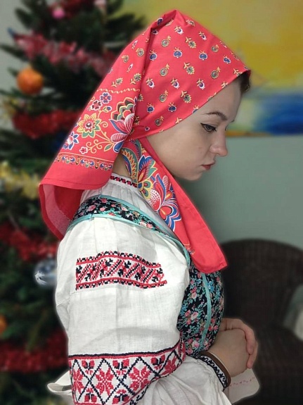 Платок головной по Барановским мотивам
