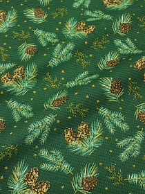 Вафельное полотно "Кедровые шишечки", ш.1.5м, хлопок-100%, 165гр/м.кв